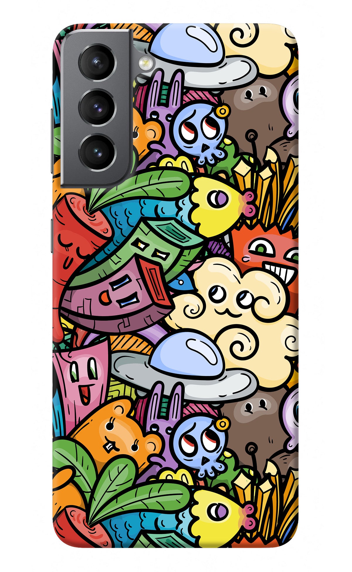 Veggie Doodle Samsung S21 Back Cover