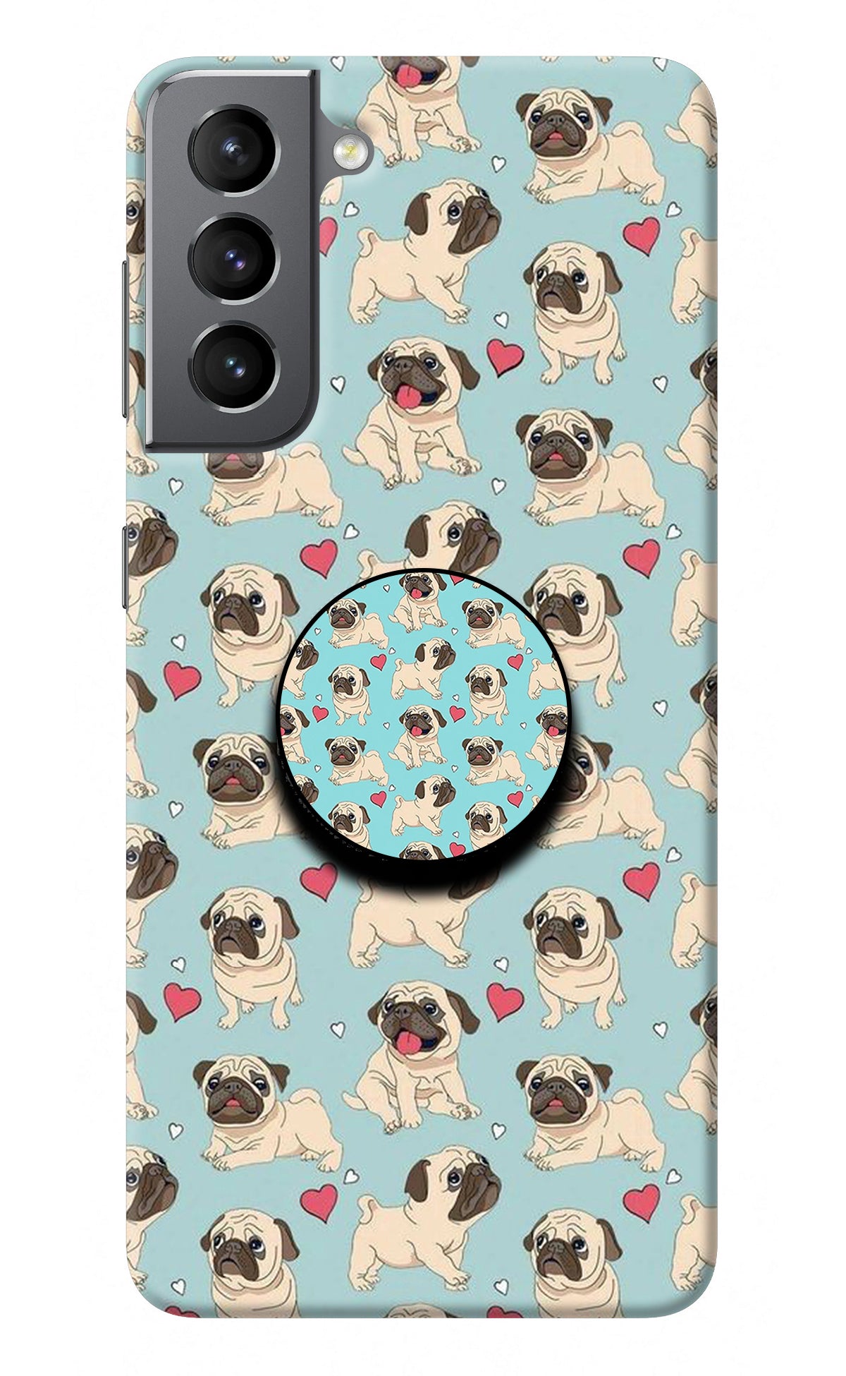 Pug Dog Samsung S21 Pop Case