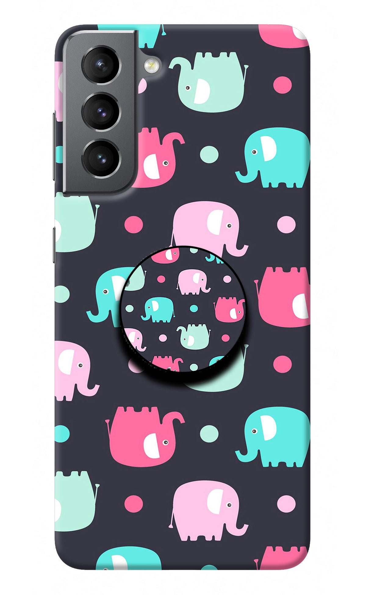 Baby Elephants Samsung S21 Pop Case