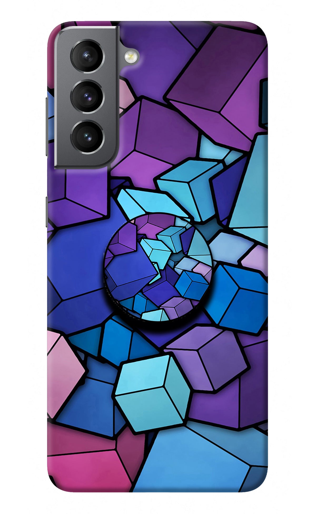 Cubic Abstract Samsung S21 Pop Case