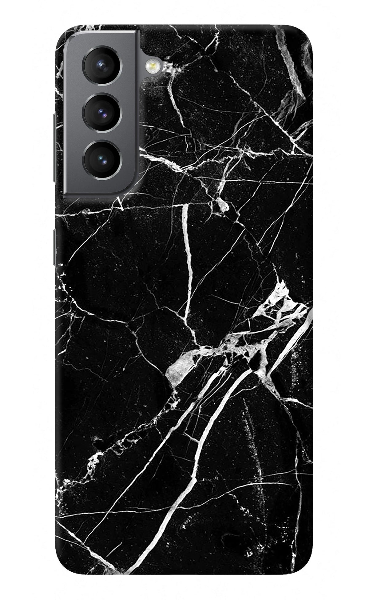 Black Marble Pattern Samsung S21 Plus Back Cover