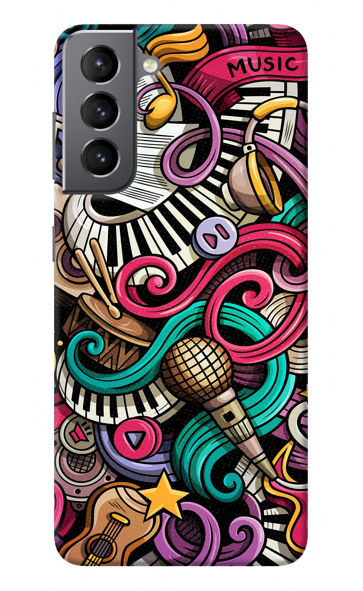 Music Abstract Samsung S21 Plus Back Cover