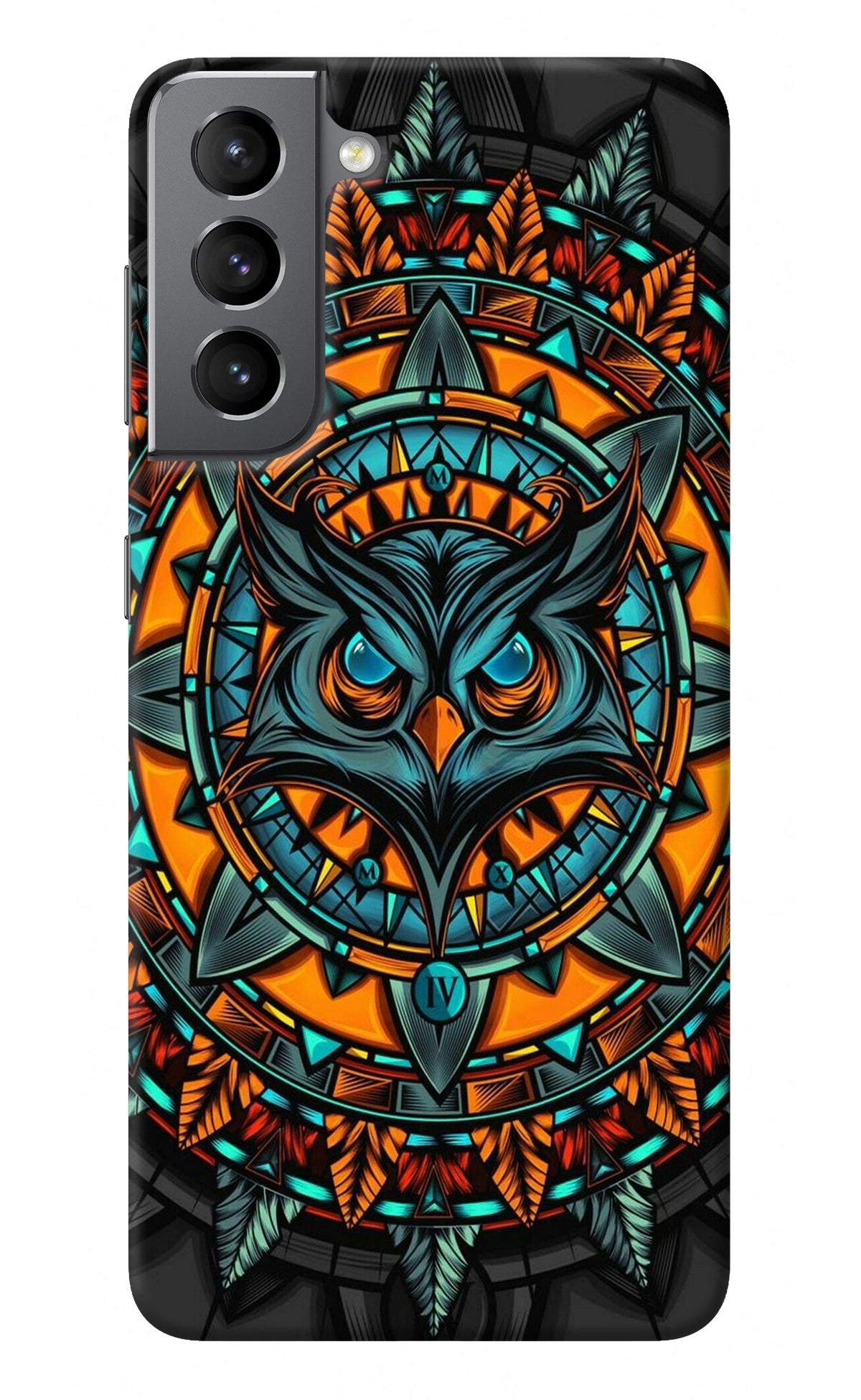 Angry Owl Art Samsung S21 Plus Back Cover