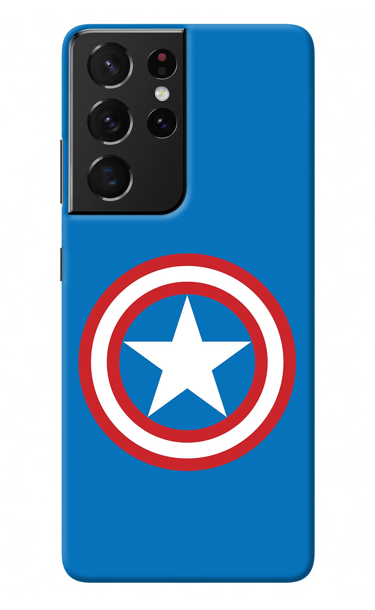 Captain America Logo Samsung S21 Ultra Back Cover