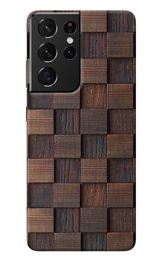 Wooden Cube Design Samsung S21 Ultra Back Cover