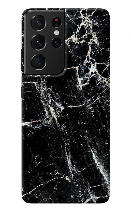 Black Marble Texture Samsung S21 Ultra Back Cover
