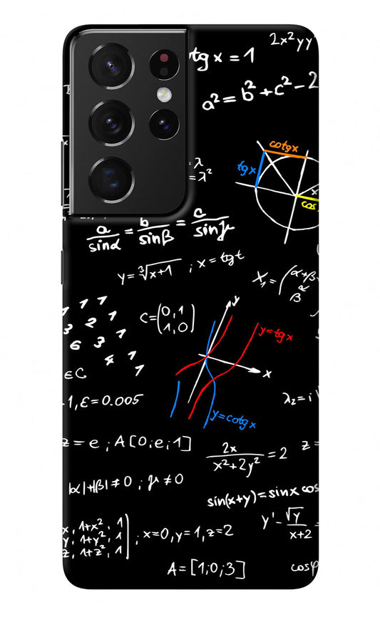 Mathematics Formula Samsung S21 Ultra Back Cover