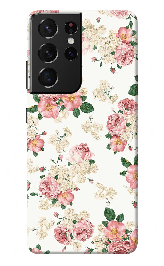 Flowers Samsung S21 Ultra Back Cover