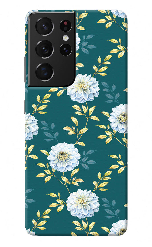 Flowers Samsung S21 Ultra Back Cover