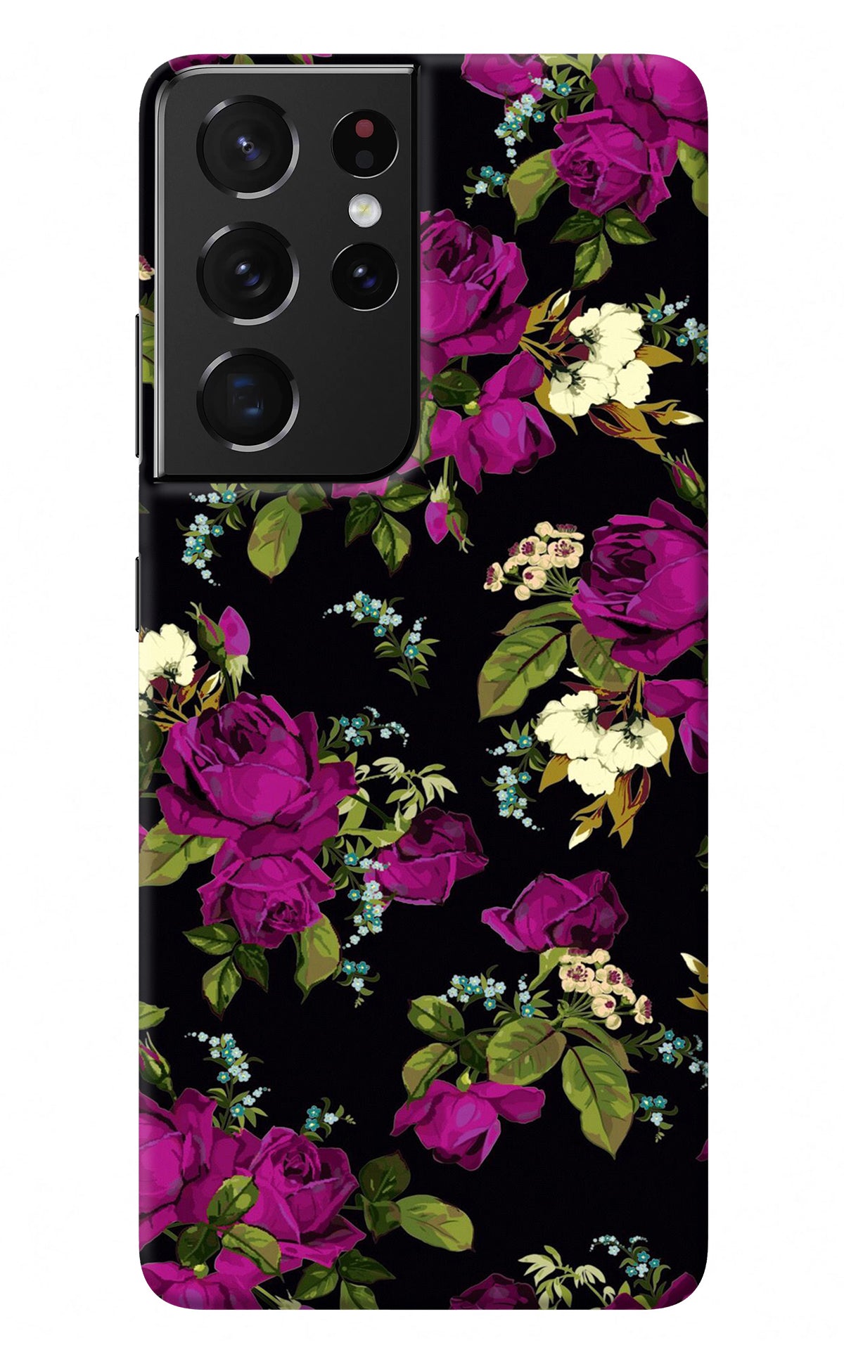 Flowers Samsung S21 Ultra Back Cover