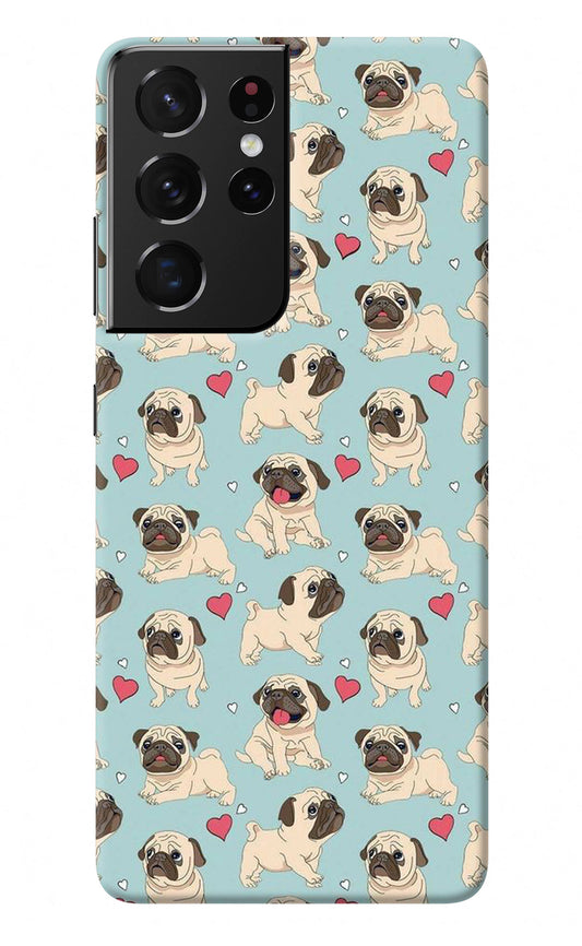 Pug Dog Samsung S21 Ultra Back Cover