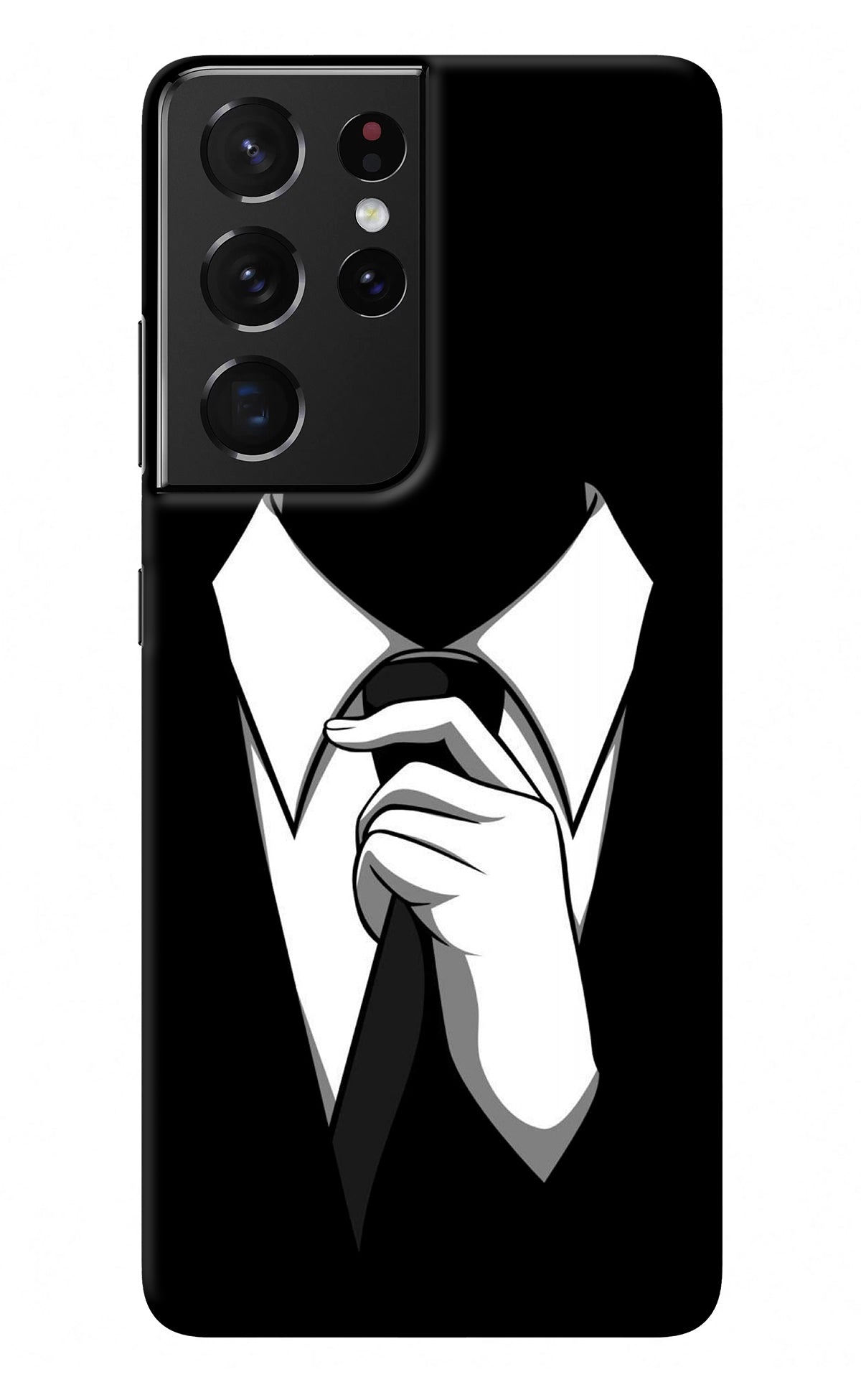 Black Tie Samsung S21 Ultra Back Cover