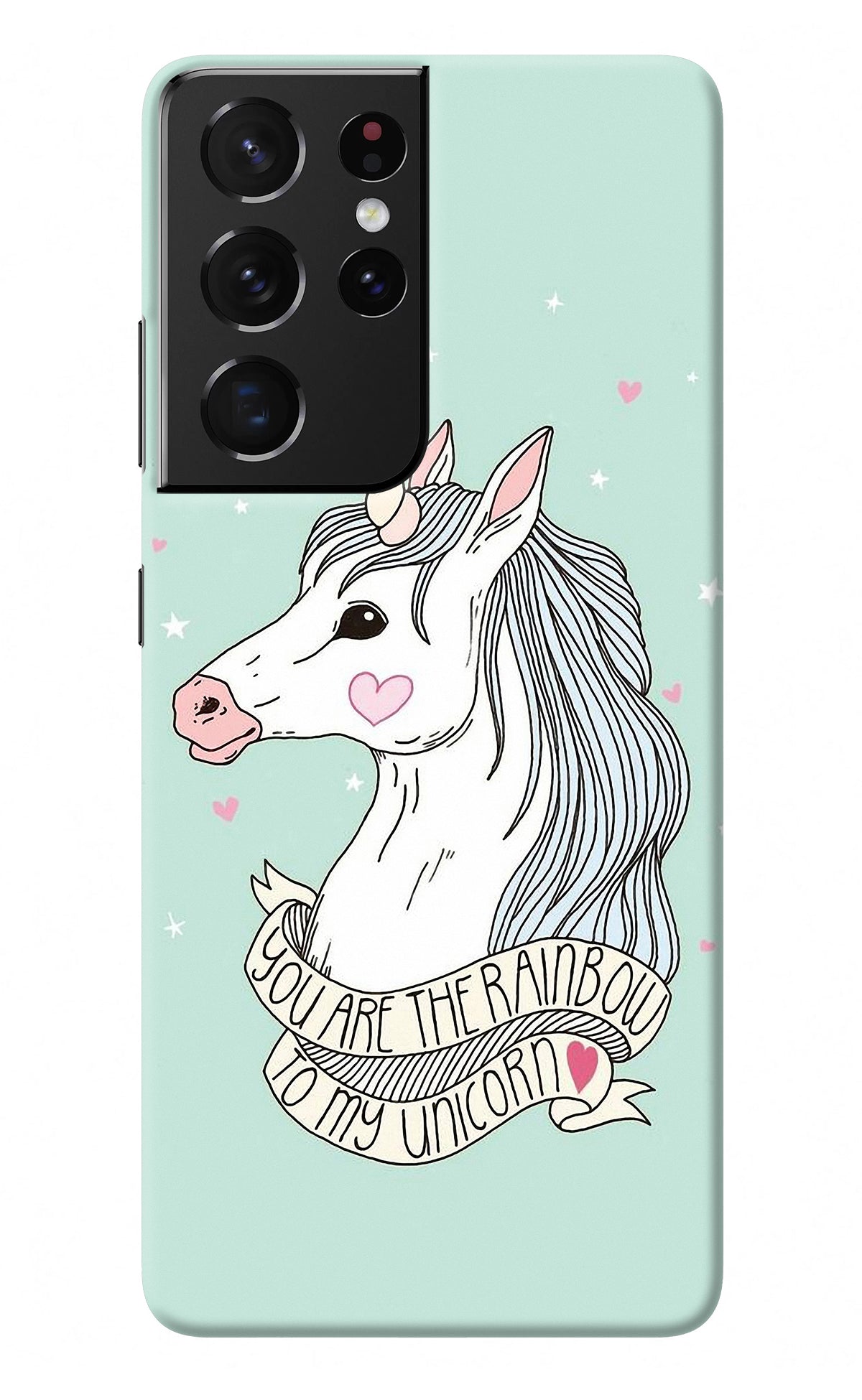 Unicorn Wallpaper Samsung S21 Ultra Back Cover