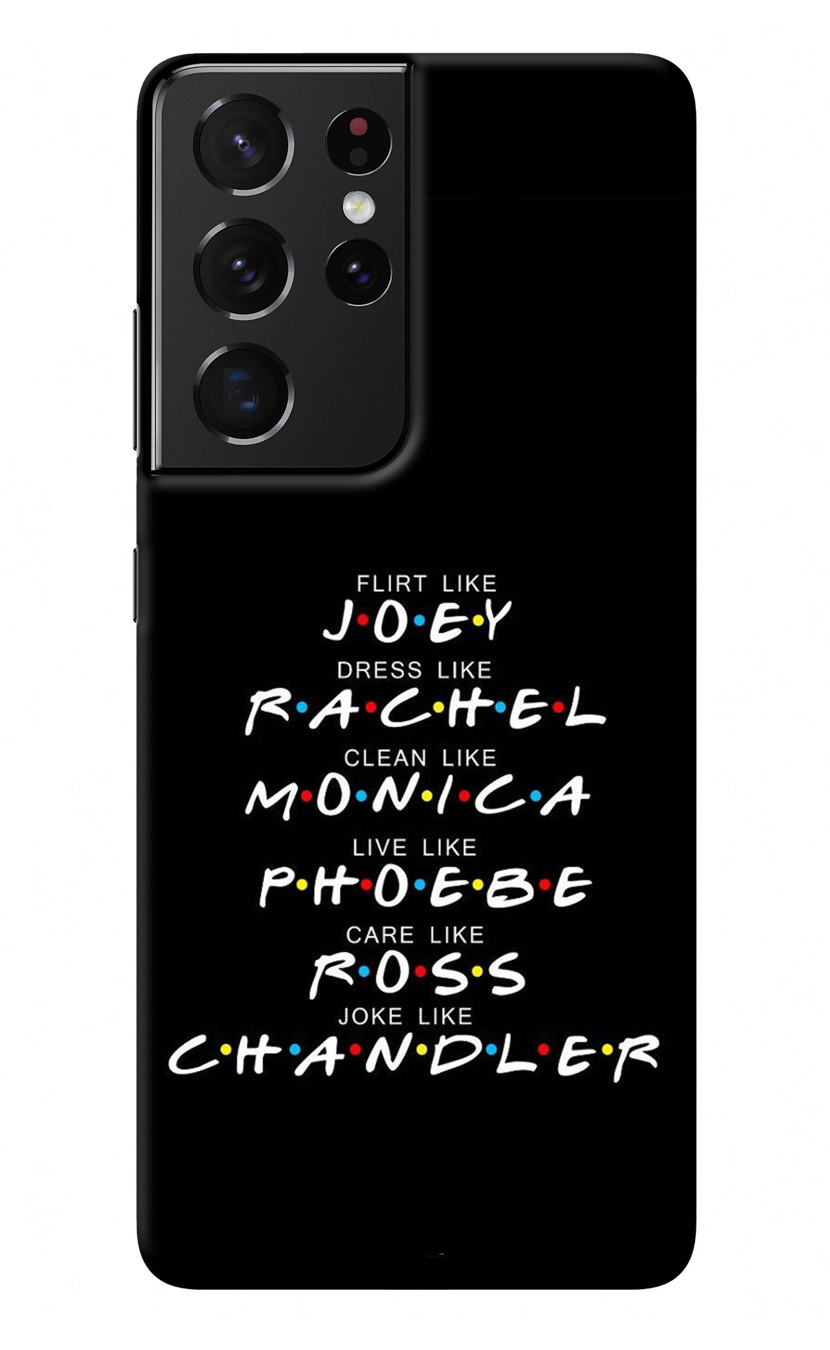 FRIENDS Character Samsung S21 Ultra Back Cover