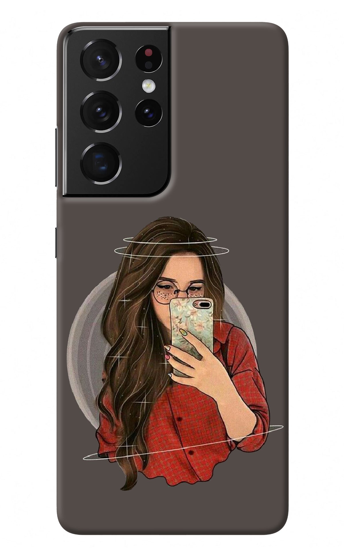 Selfie Queen Samsung S21 Ultra Back Cover