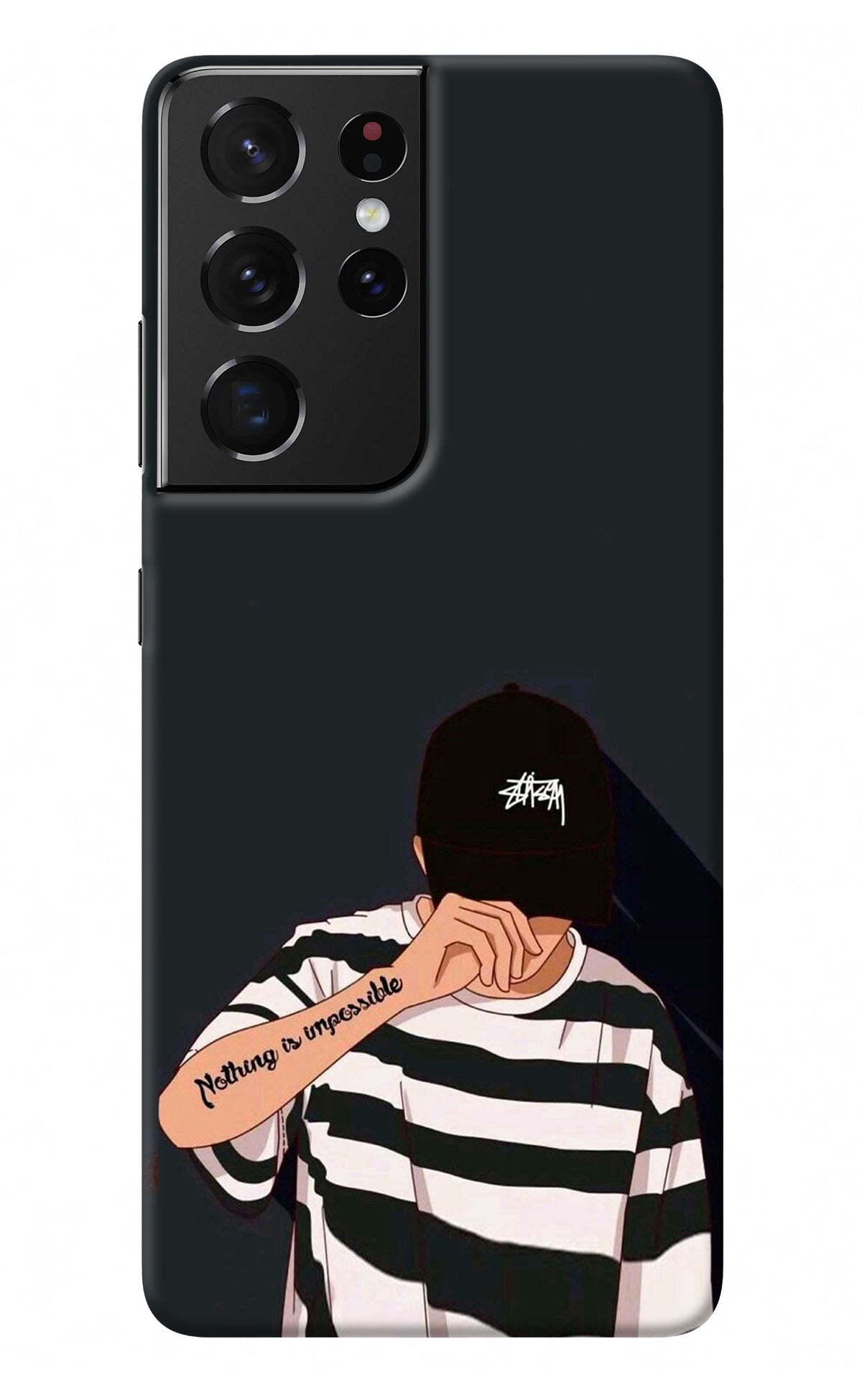 Aesthetic Boy Samsung S21 Ultra Back Cover