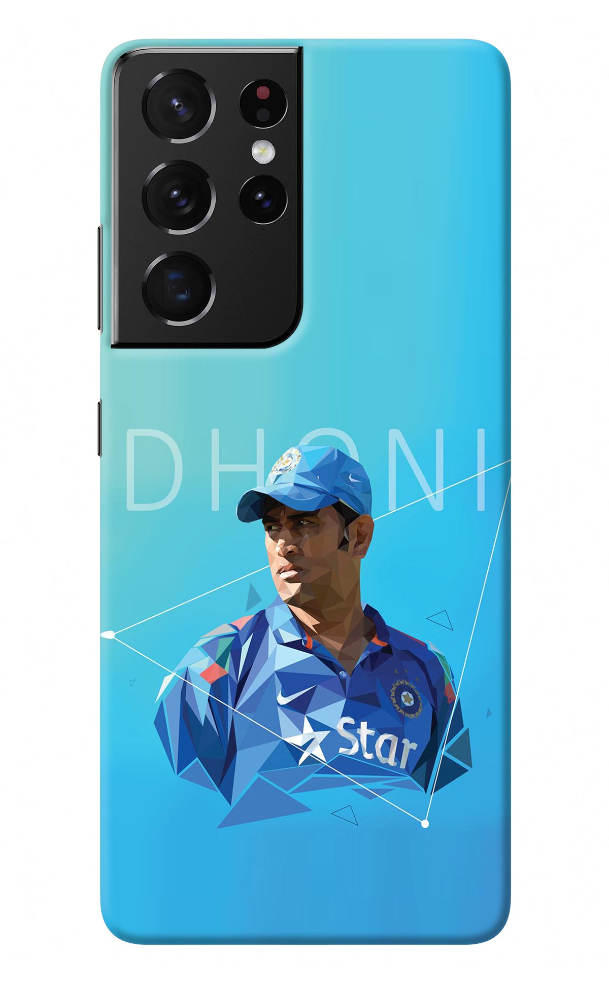 Dhoni Artwork Samsung S21 Ultra Back Cover