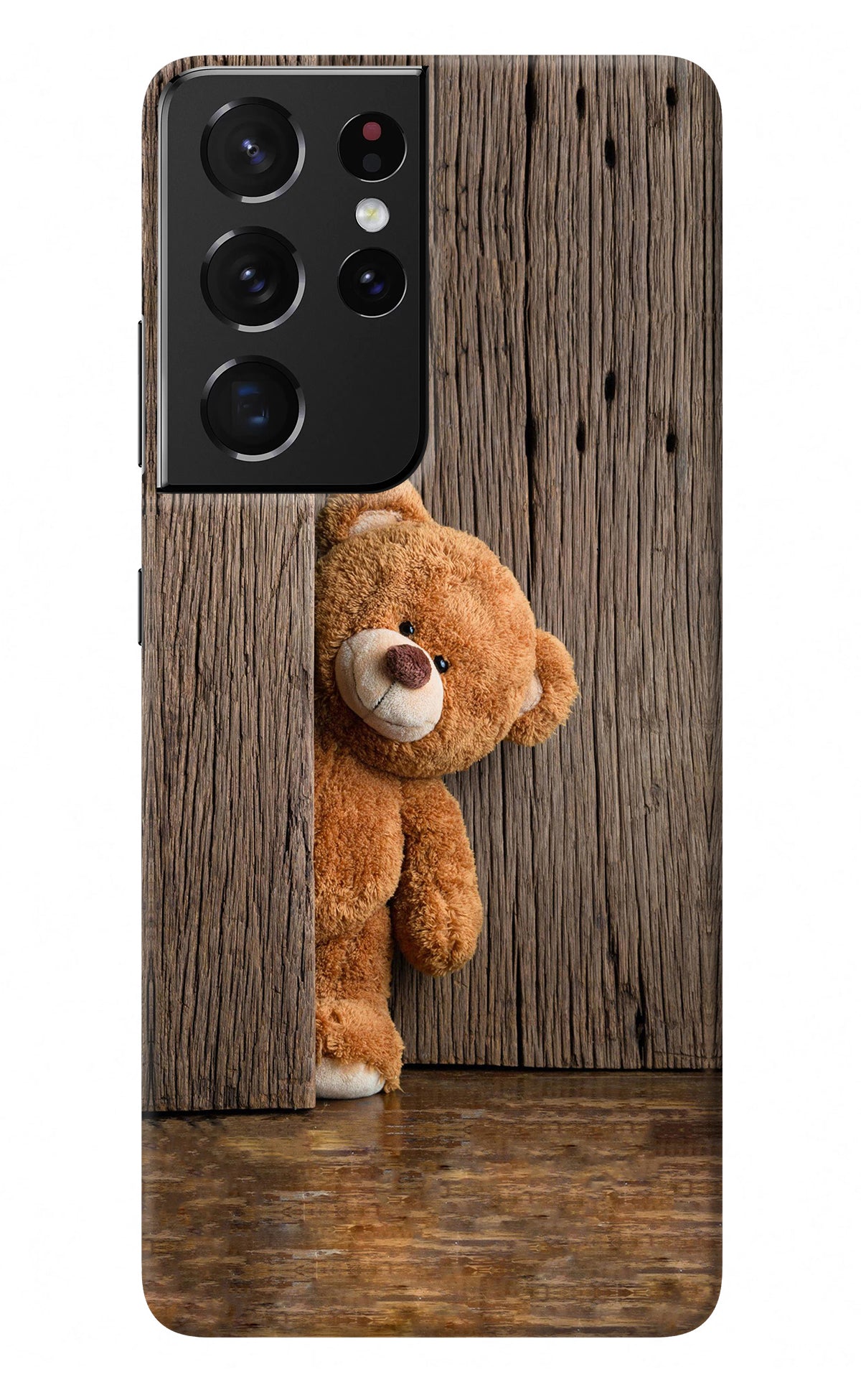 Teddy Wooden Samsung S21 Ultra Back Cover