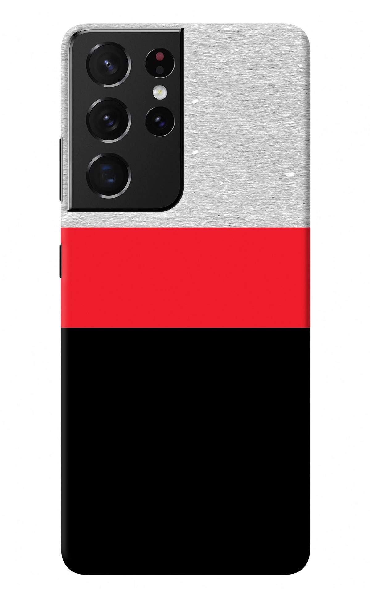 Tri Color Pattern Samsung S21 Ultra Back Cover