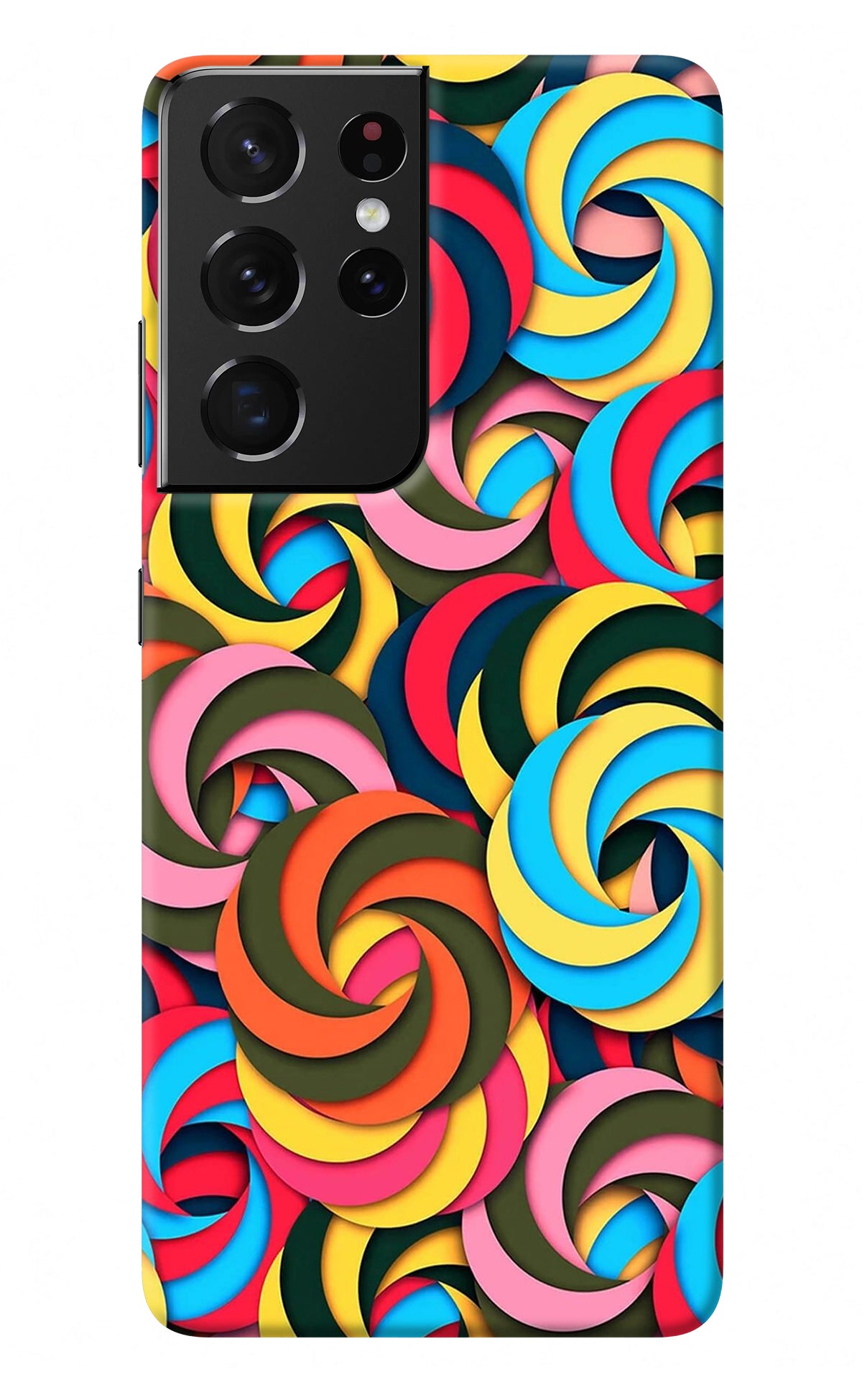 Spiral Pattern Samsung S21 Ultra Back Cover