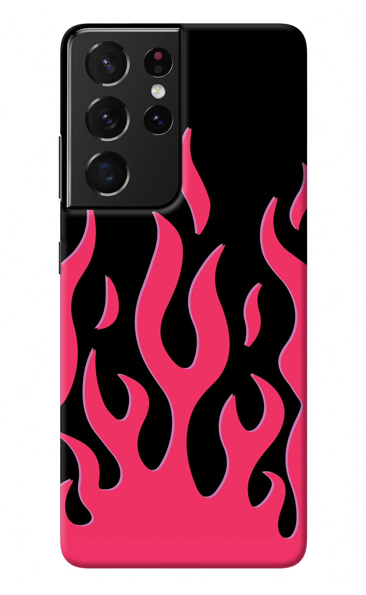 Fire Flames Samsung S21 Ultra Back Cover