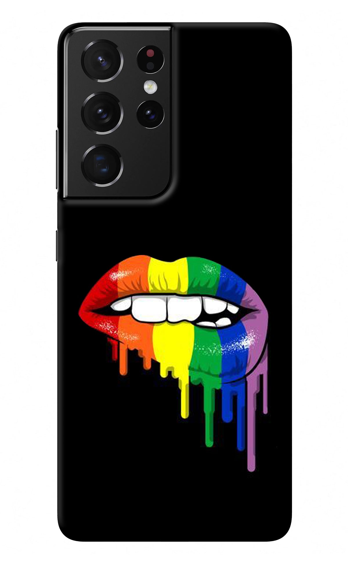 Lips Biting Samsung S21 Ultra Back Cover