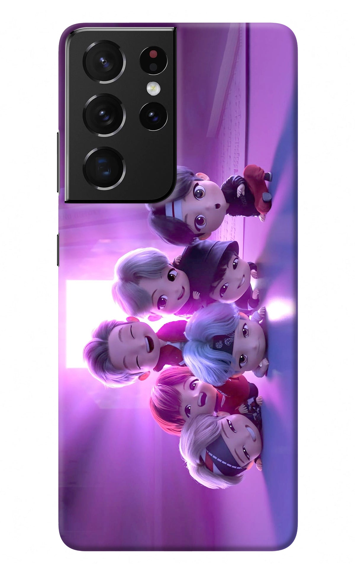 BTS Chibi Samsung S21 Ultra Back Cover