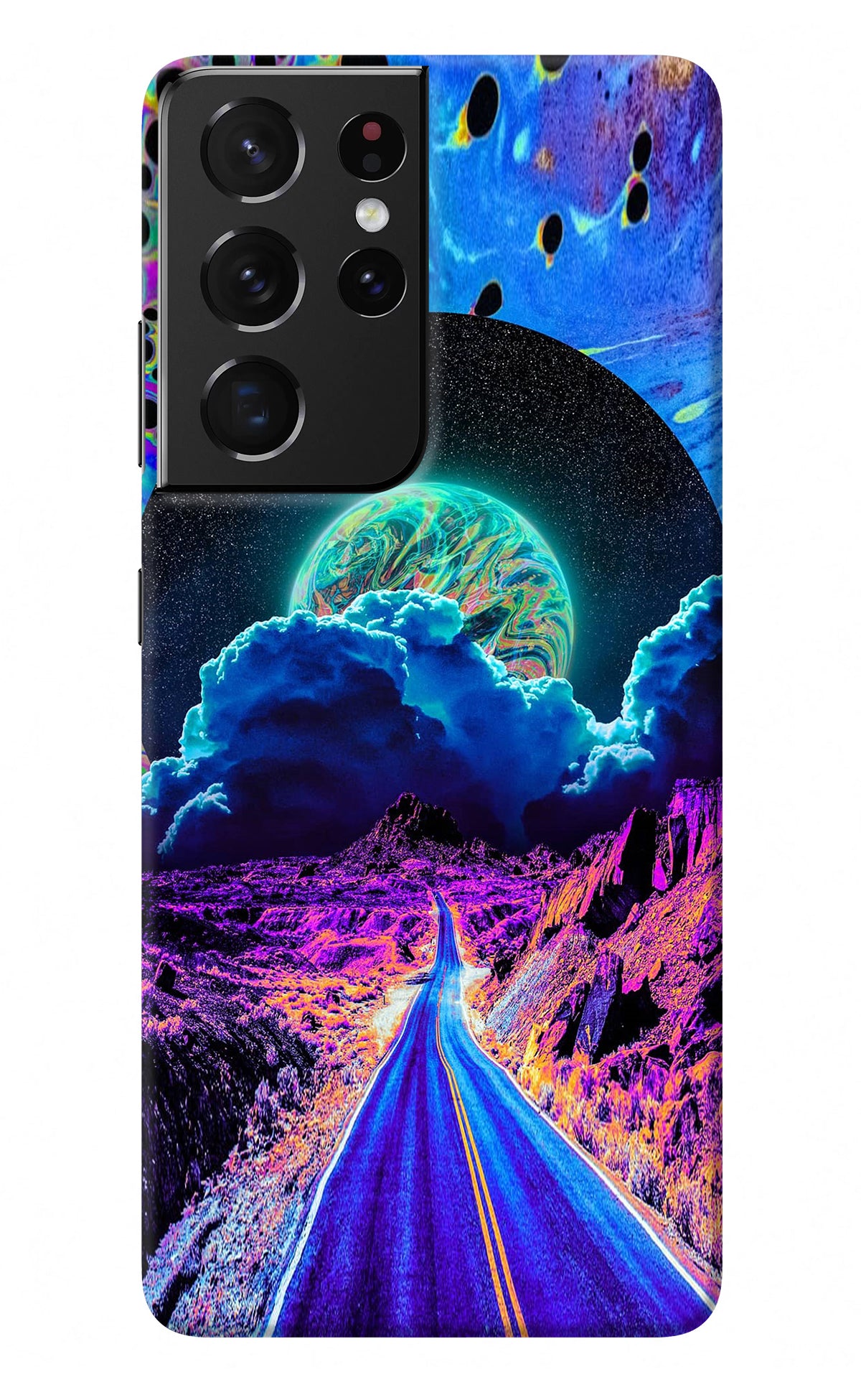 Psychedelic Painting Samsung S21 Ultra Back Cover