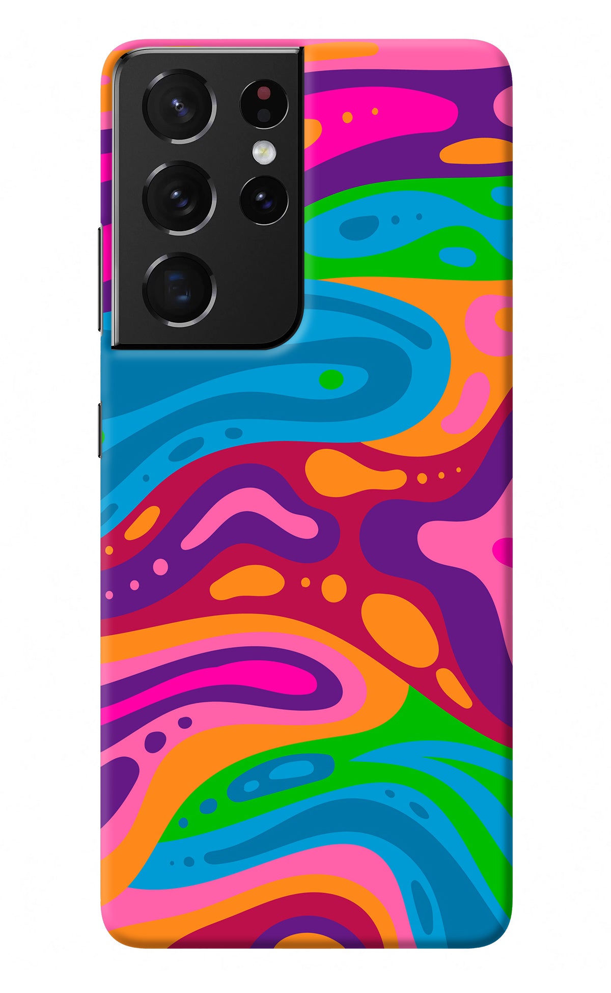 Trippy Pattern Samsung S21 Ultra Back Cover