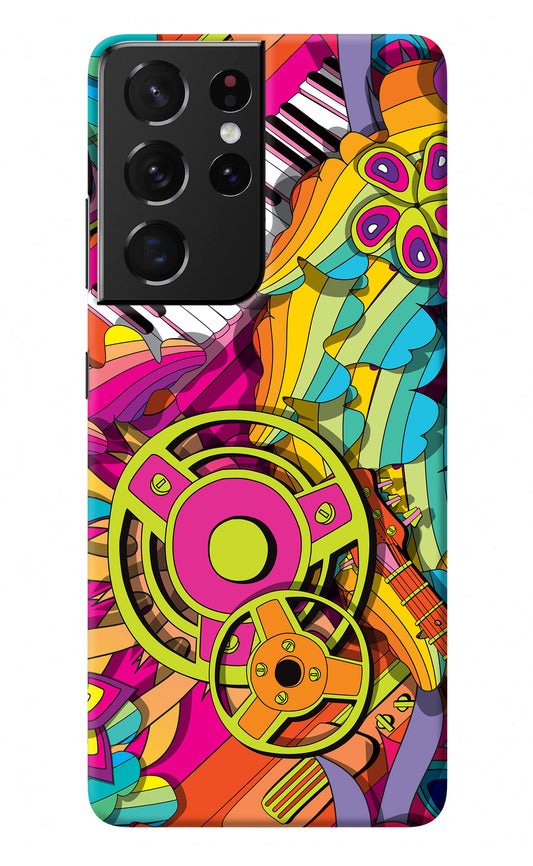 Music Doodle Samsung S21 Ultra Back Cover