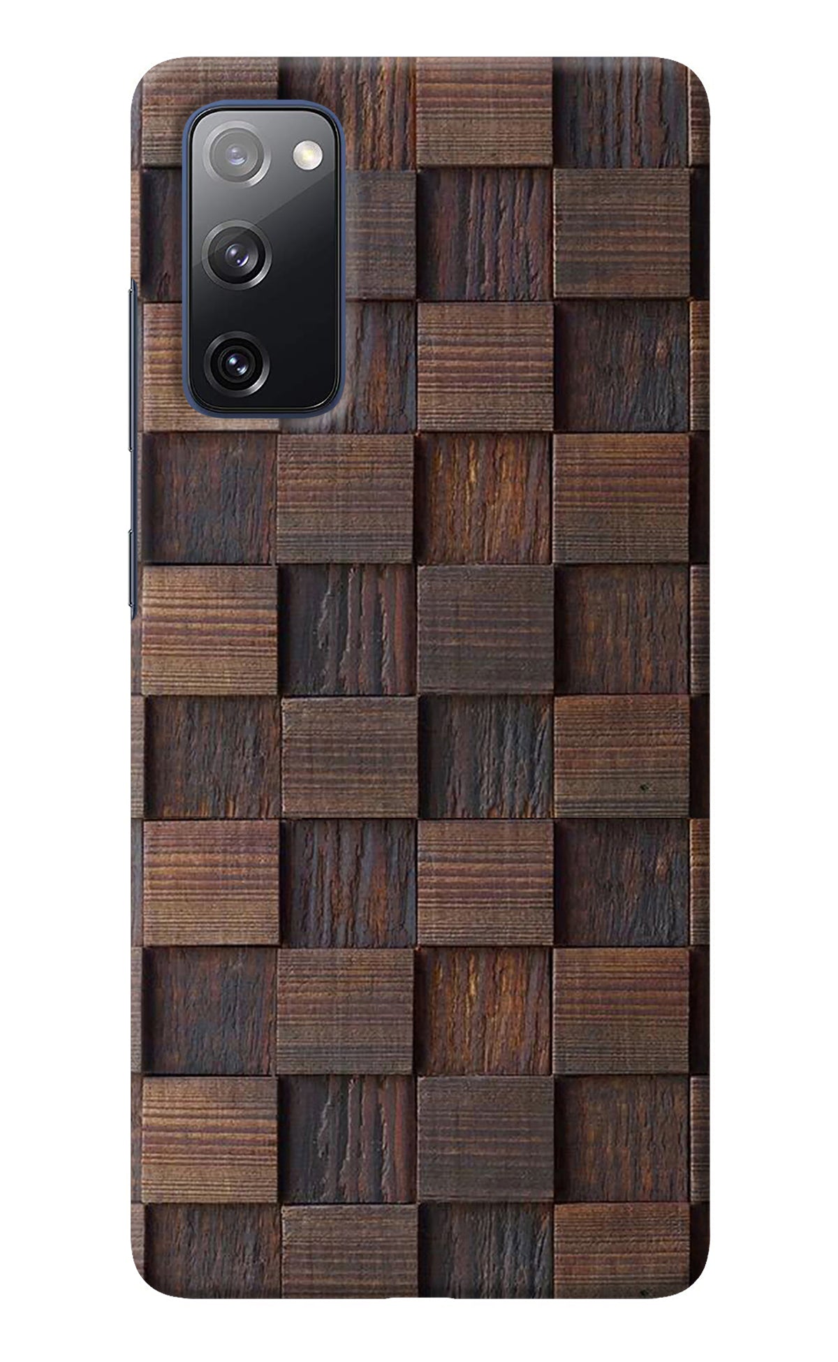 Wooden Cube Design Samsung S20 FE Back Cover