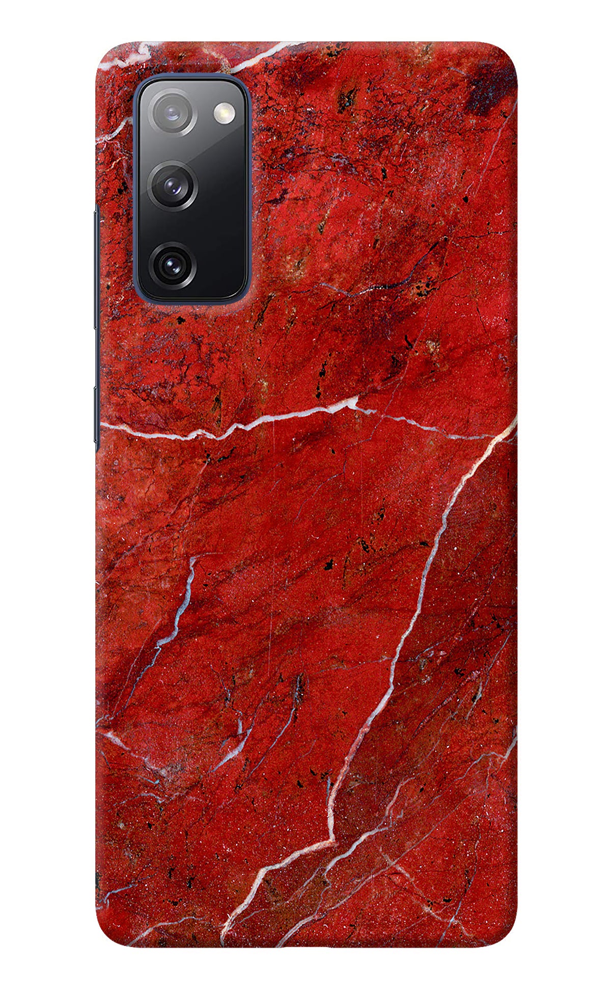 Red Marble Design Samsung S20 FE Back Cover