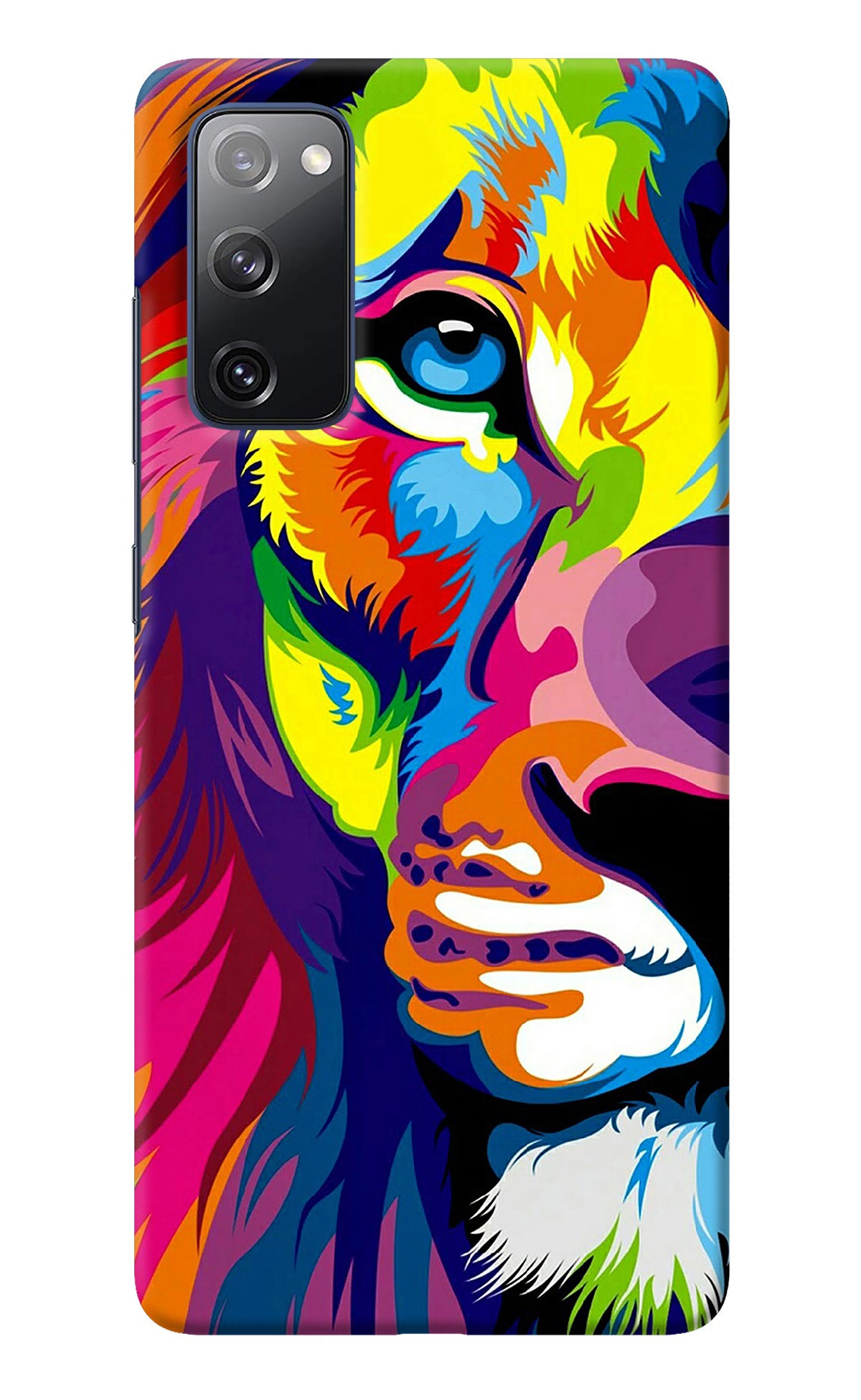 Lion Half Face Samsung S20 FE Back Cover