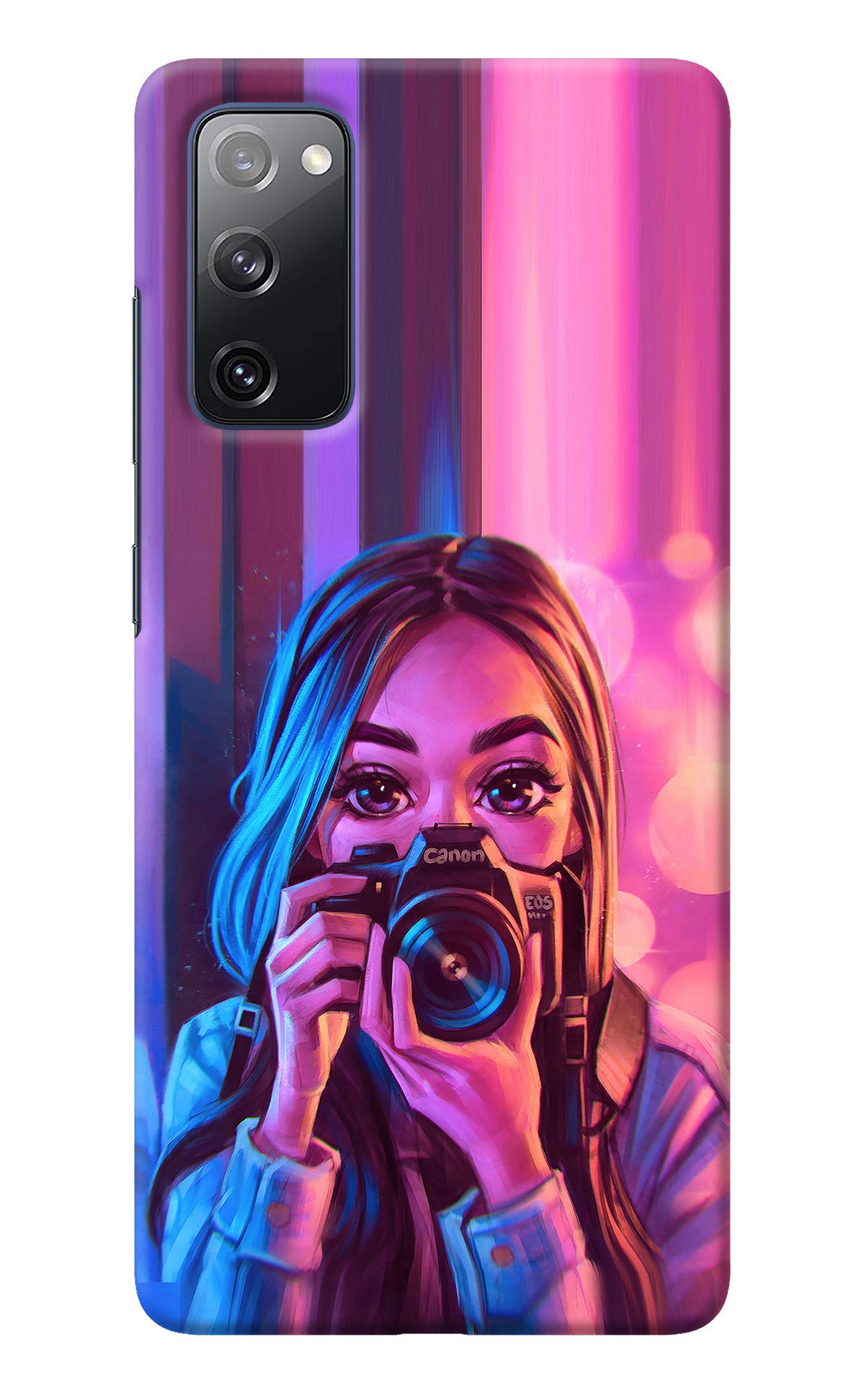 Girl Photographer Samsung S20 FE Back Cover