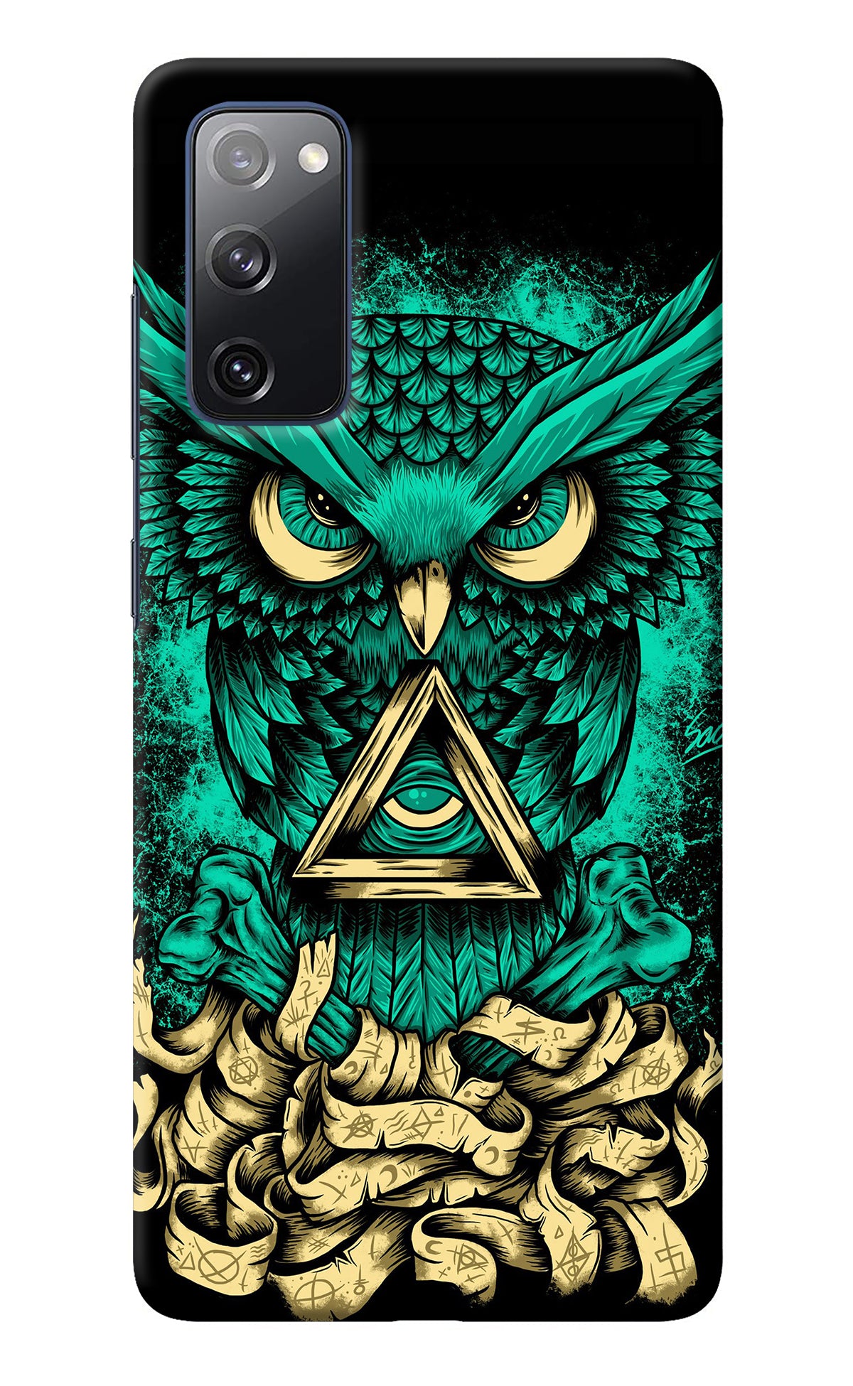 Green Owl Samsung S20 FE Back Cover