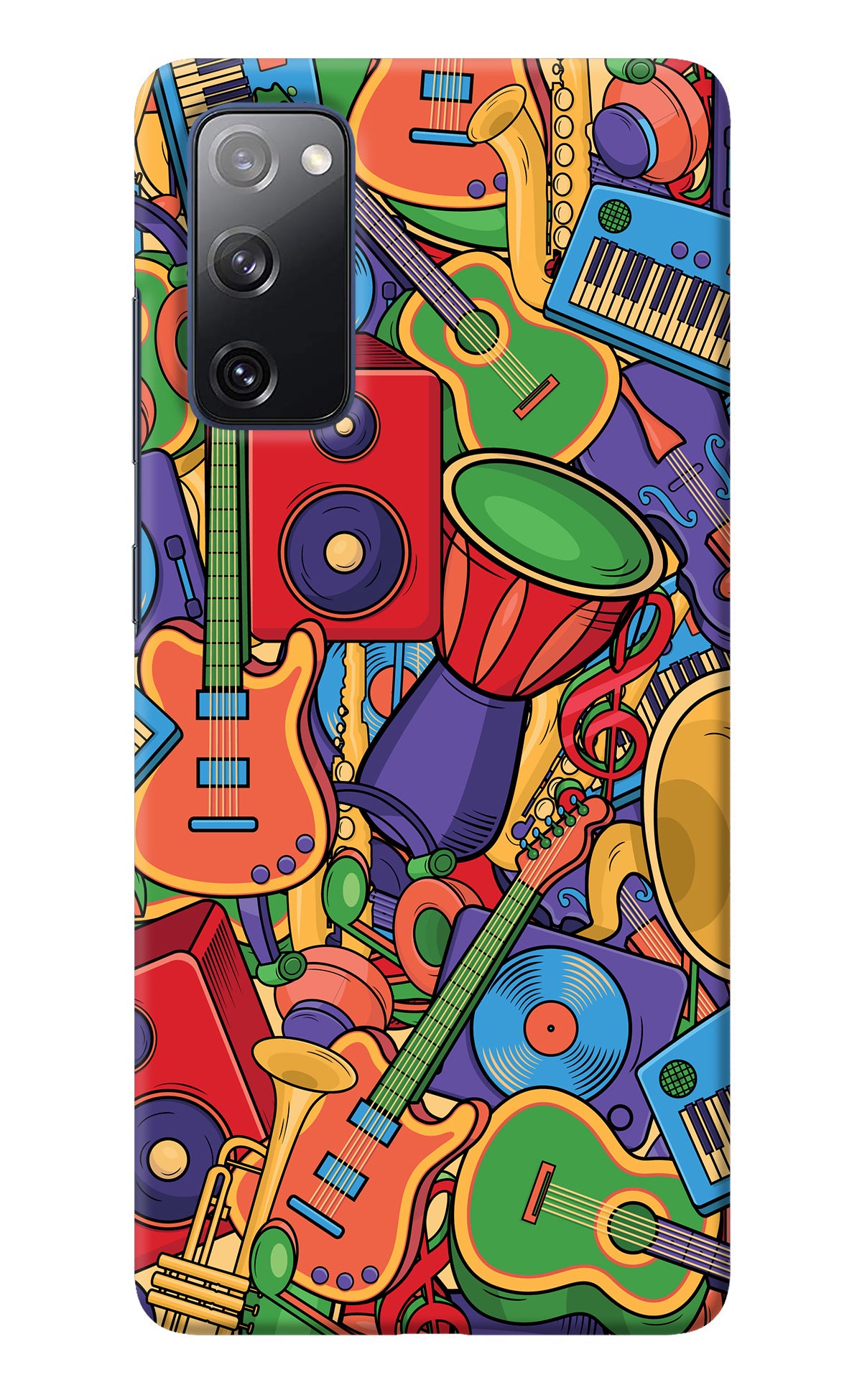 Music Instrument Doodle Samsung S20 FE Back Cover
