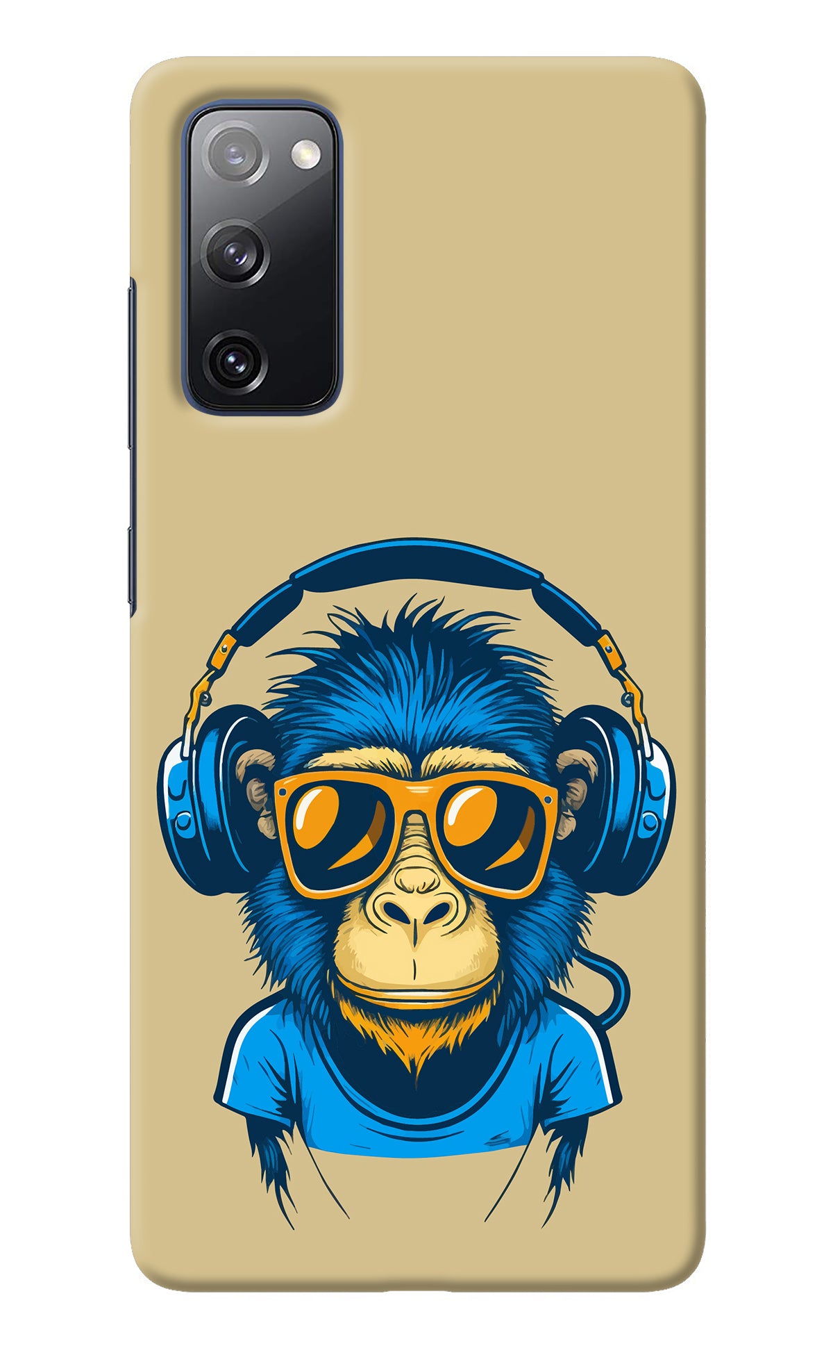 Monkey Headphone Samsung S20 FE Back Cover