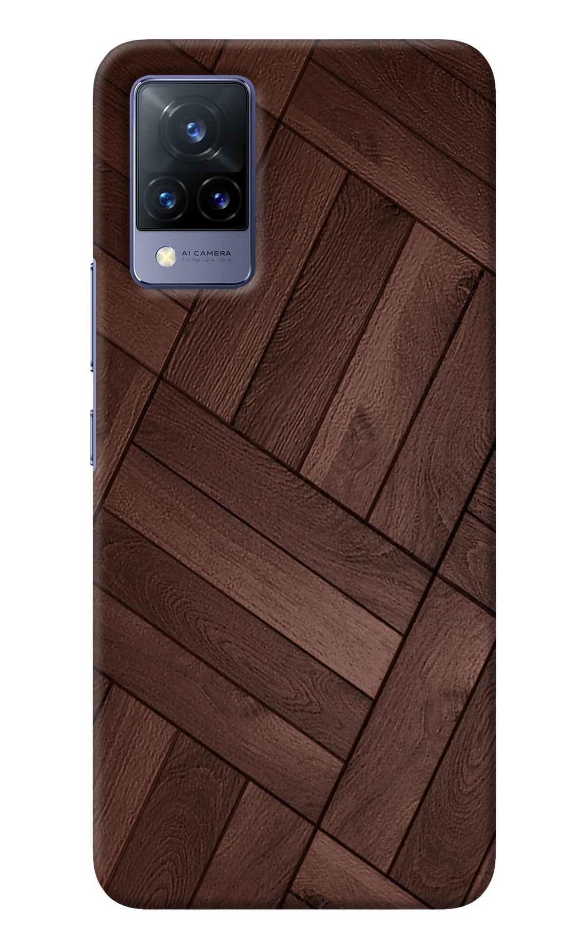 Wooden Texture Design Vivo V21 Back Cover