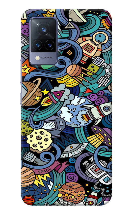 Space Abstract Vivo V21 Back Cover