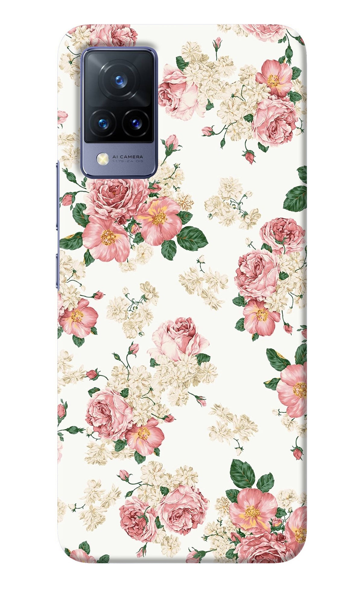 Flowers Vivo V21 Back Cover