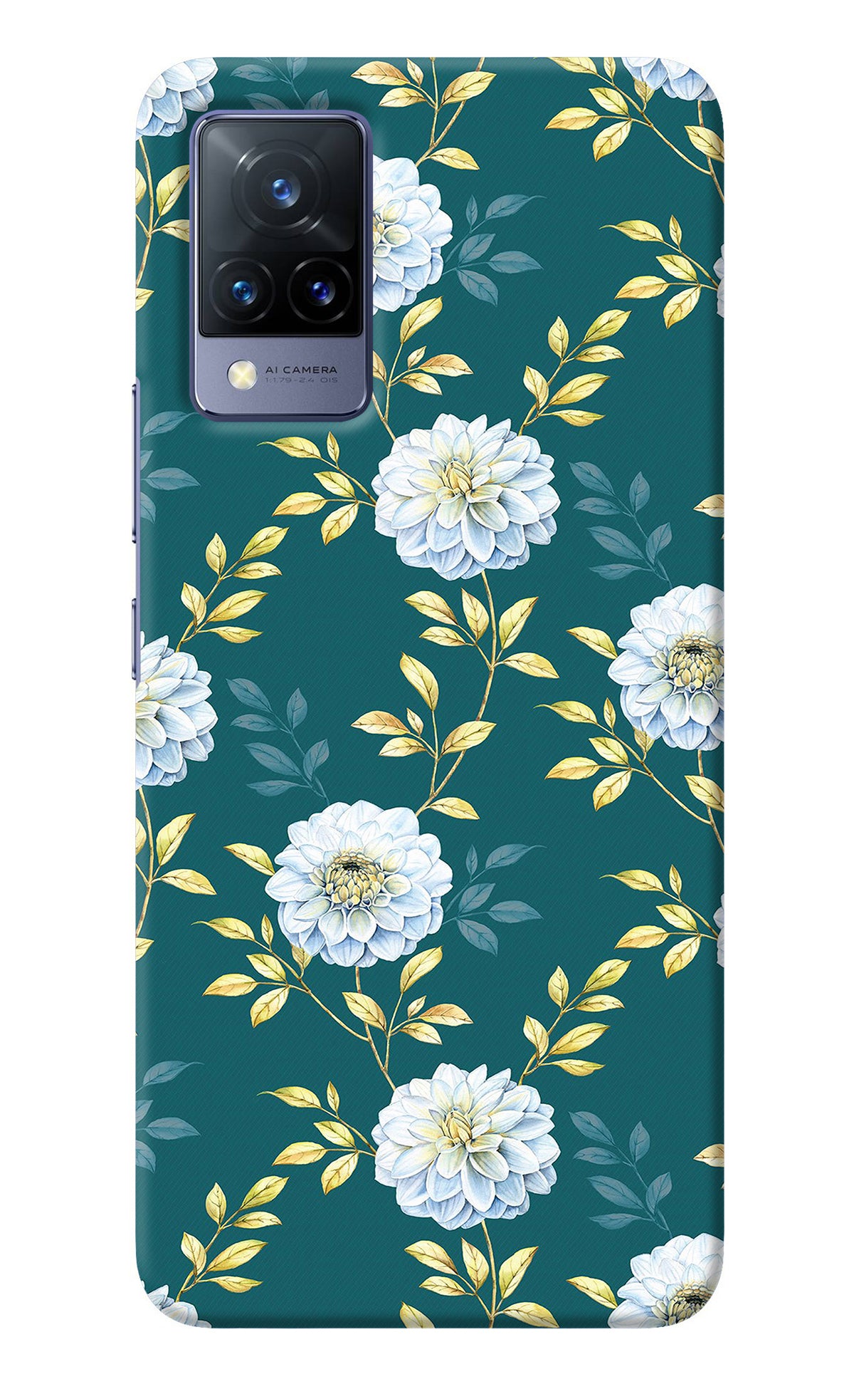 Flowers Vivo V21 Back Cover