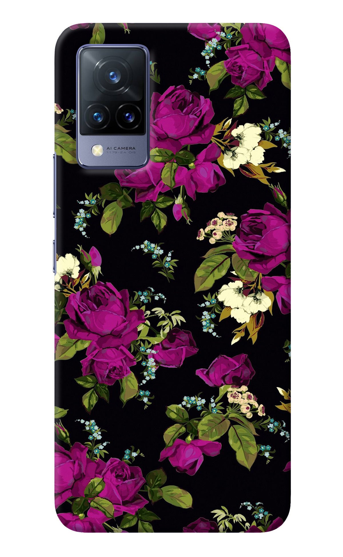 Flowers Vivo V21 Back Cover