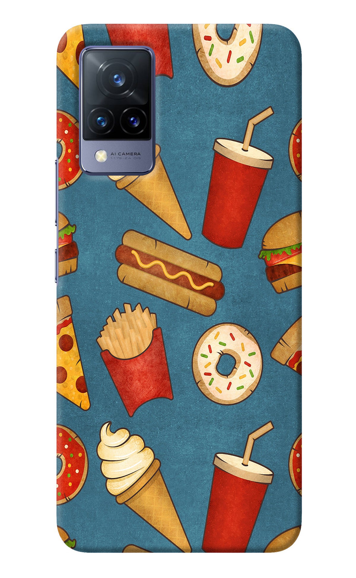 Foodie Vivo V21 Back Cover