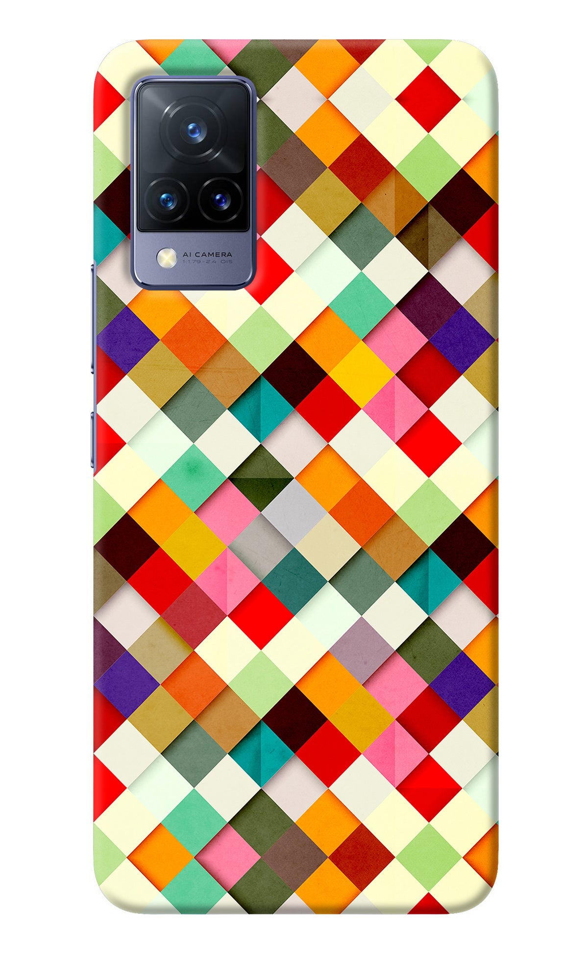 Geometric Abstract Colorful Vivo V21 Back Cover