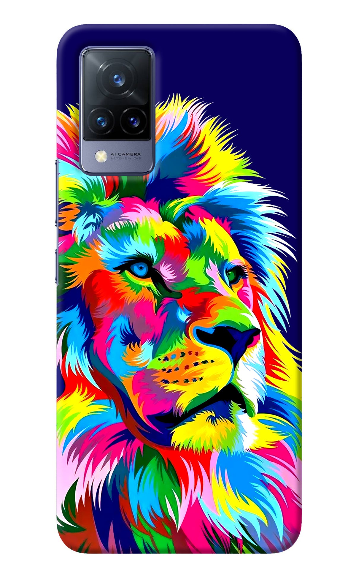 Vector Art Lion Vivo V21 Back Cover