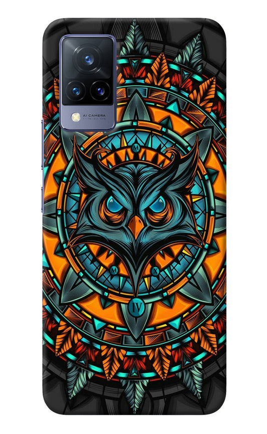 Angry Owl Art Vivo V21 Back Cover
