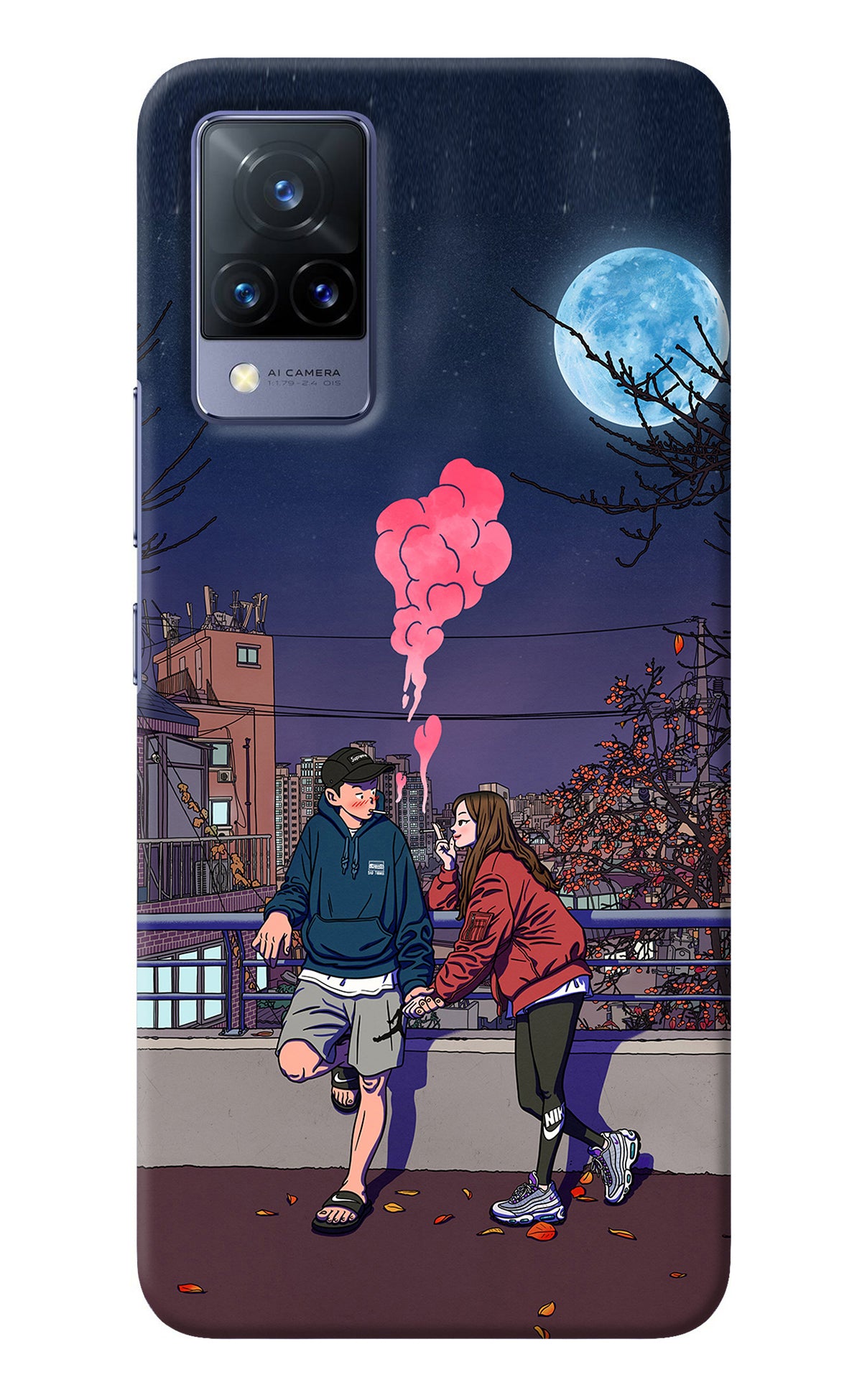 Chilling Couple Vivo V21 Back Cover