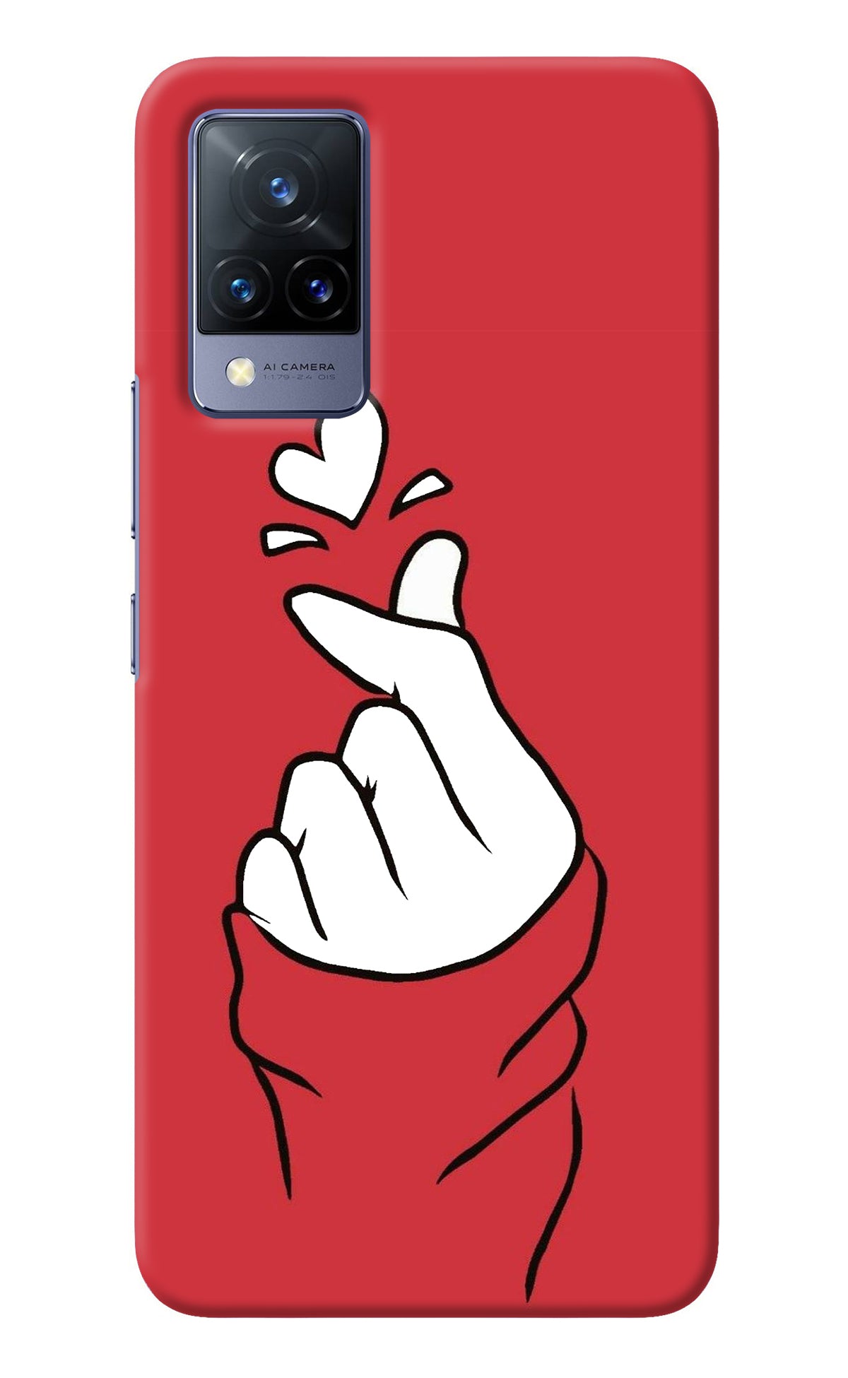 Korean Love Sign Vivo V21 Back Cover