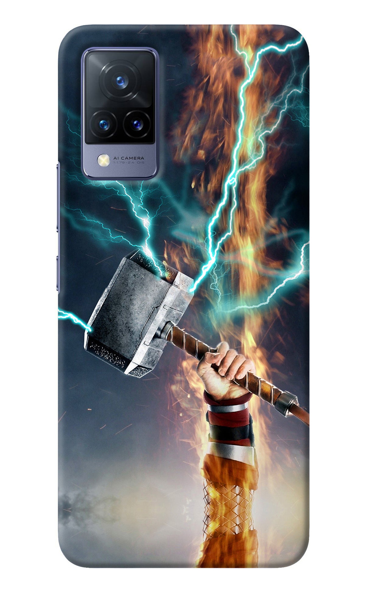 Thor Hammer Mjolnir Vivo V21 Back Cover