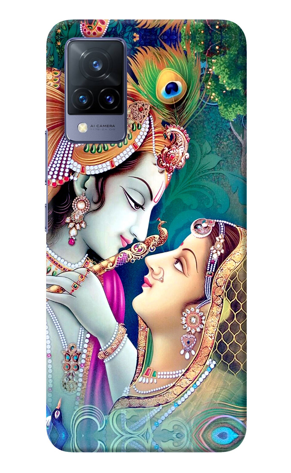 Lord Radha Krishna Vivo V21 Back Cover